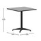 Flash Furniture Lila 27.5in Black Square Aluminum Indoor-Outdoor Table Set with 2 Black Slat Back Chairs TLH-ALUM-28SQ-017BK2-GG - alternate 3